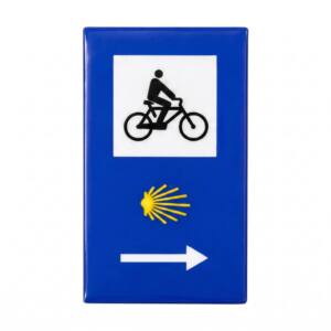 Iman acolchado y resinado - Camino de Santiago (Señal Ciclista)