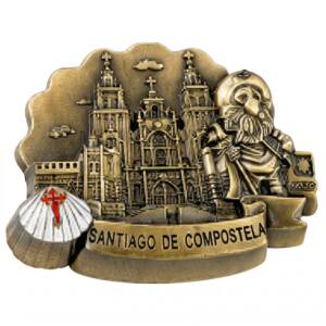 Iman de bronce - Santiago (Catedral y Monje)