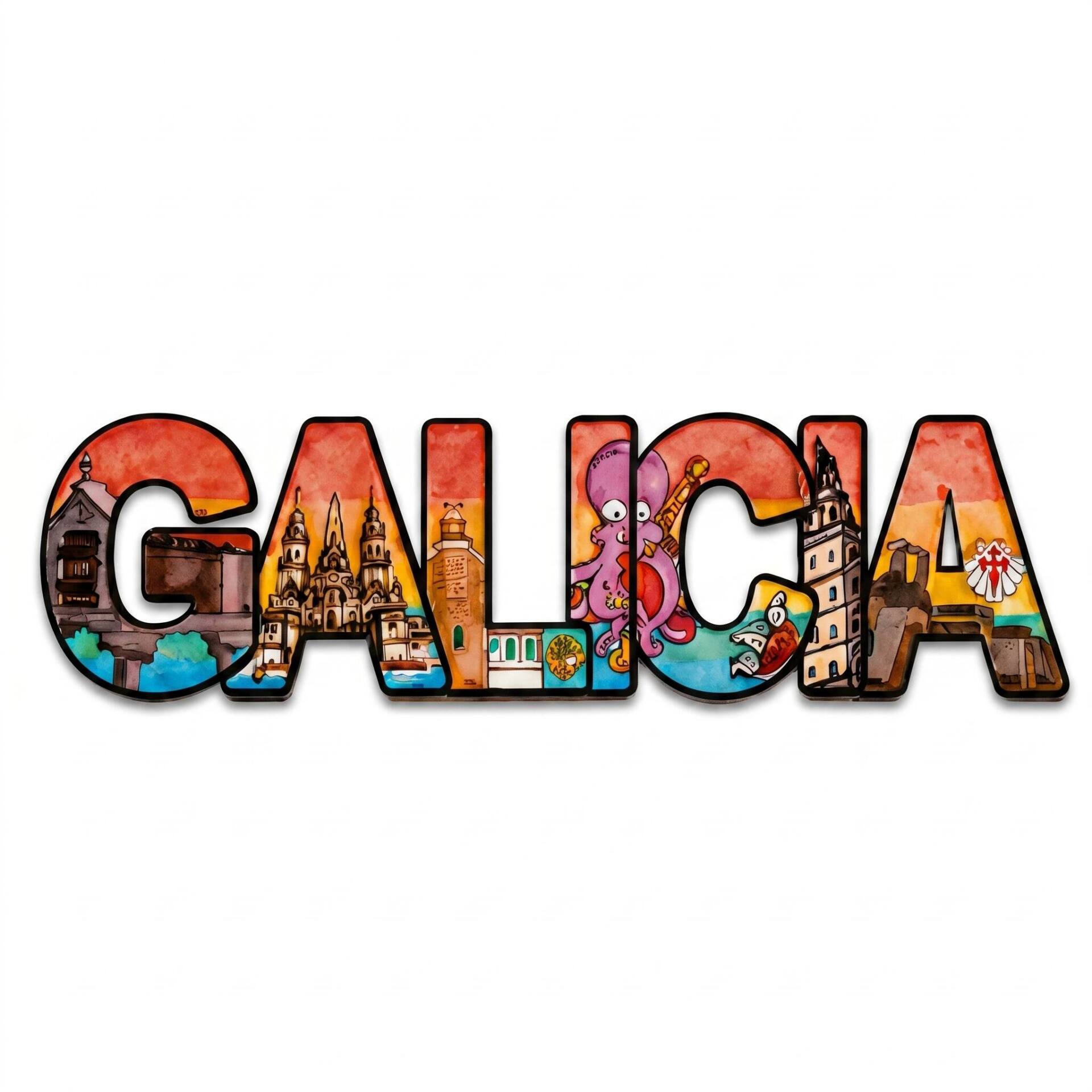 Imán sublimación - Galicia