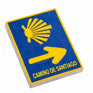 Imán sublimación - Señal Camino de Santiago (Flecha)